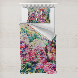 Watercolor Floral Toddler Bedding Set - With Pillowcase