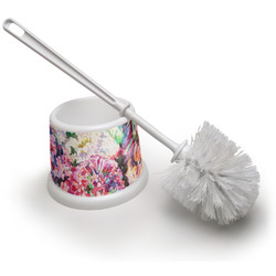 Watercolor Floral Toilet Brush