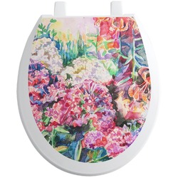 Watercolor Floral Toilet Seat Decal