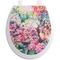 Watercolor Floral Toilet Seat Decal (Personalized)