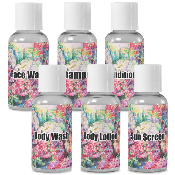 Custom Watercolor Floral Travel Bottles