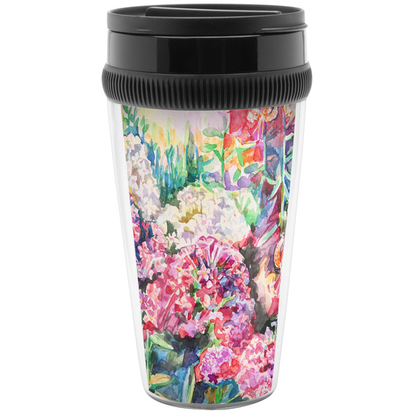 Custom Watercolor Floral Acrylic Travel Mug without Handle