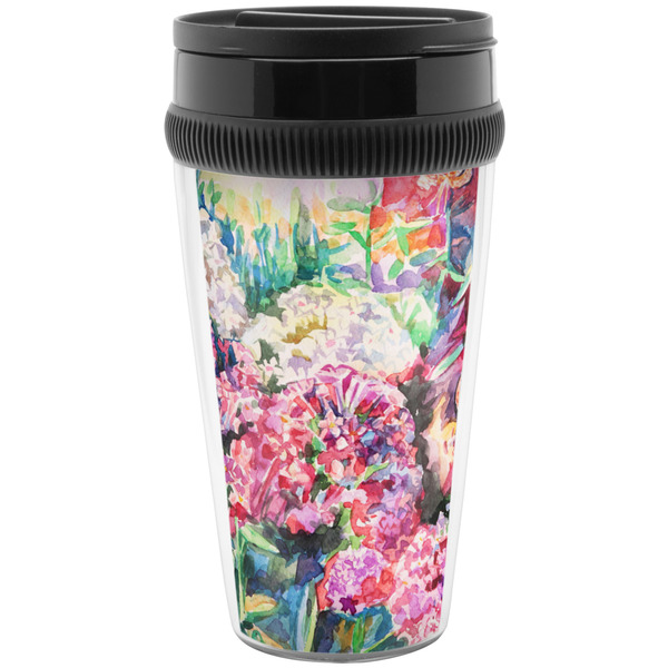 Custom Watercolor Floral Acrylic Travel Mug without Handle
