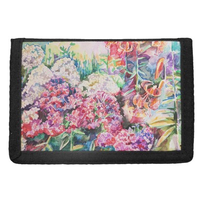 Watercolor Floral Trifold Wallet