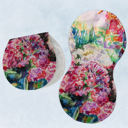Watercolor Floral Burp Pads - Velour - Set of 2