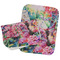 Watercolor Floral Two Rectangle Burp Cloths - Open & Folded