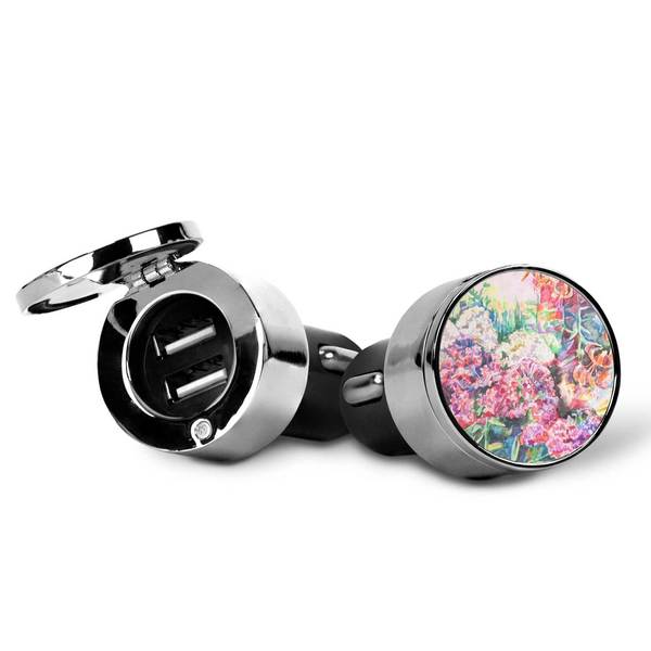 Watercolor Floral USB Car Charger