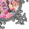 Watercolor Floral Vintage Snowflake - Detail