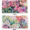 Watercolor Floral Vinyl Check Book Cover - Front and Back