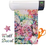 Watercolor Floral Vinyl Sheet (Re-position-able)