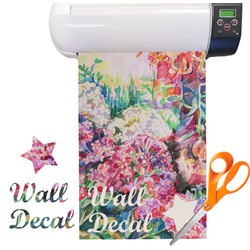 Watercolor Floral Vinyl Sheet (Re-position-able)