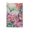 Watercolor Floral Waffle Weave Golf Towel - Front/Main