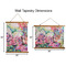 Watercolor Floral Wall Hanging Tapestries - Parent/Sizing
