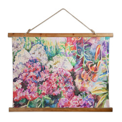 Watercolor Floral Wall Hanging Tapestry - Wide