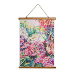 Watercolor Floral Wall Hanging Tapestry - Tall