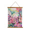 Watercolor Floral Wall Hanging Tapestry - Tall