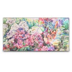 Watercolor Floral Wall Mounted Coat Rack
