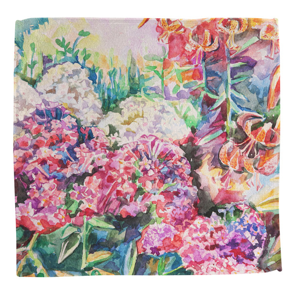 Watercolor Floral Washcloth - Front - No Soap