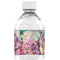 Watercolor Floral Water Bottle Label - Single Front