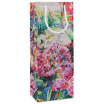 Watercolor Floral Wine Gift Bags