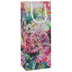 Watercolor Floral Wine Gift Bags - Gloss