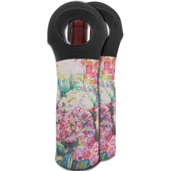 Watercolor Floral Wine Tote Bag - MAIN