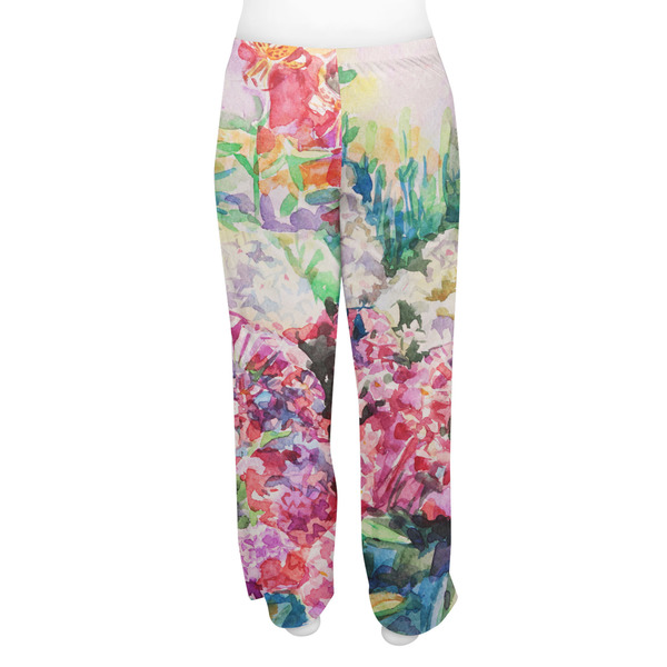 Watercolor Floral Women's Pj on model - Back