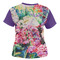 Watercolor Floral Women's T-shirt Back