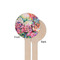 Watercolor Floral Wooden 6" Stir Stick - Round - Single Sided - Front & Back