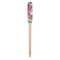 Watercolor Floral Wooden Food Pick - Paddle - Single Pick
