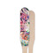 Watercolor Floral Wooden Food Pick - Paddle - Single Sided - Front & Back