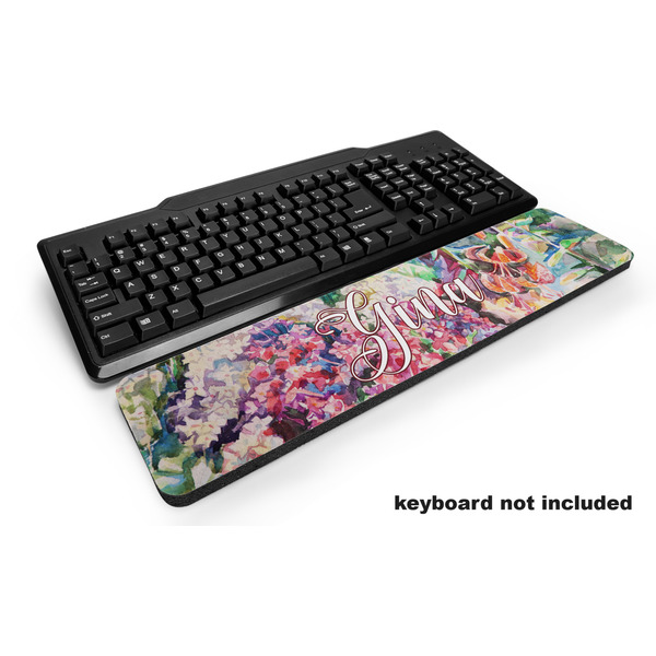 Custom Watercolor Floral Keyboard Wrist Rest