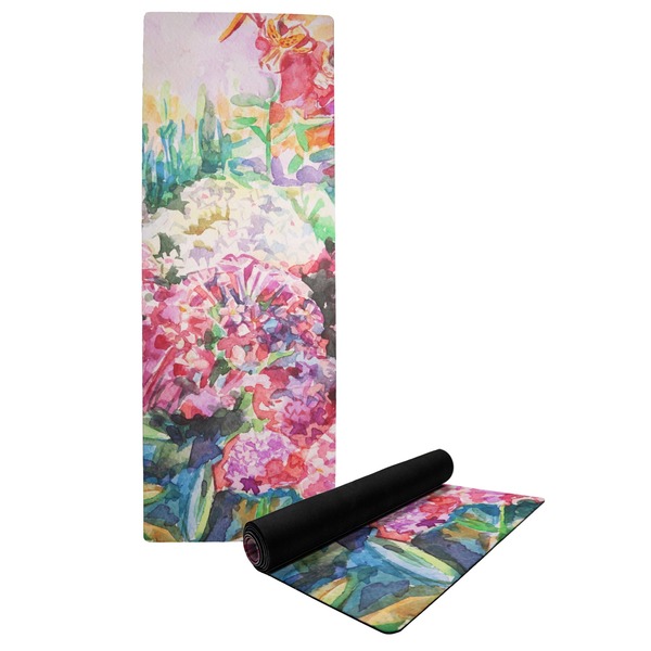 Custom Watercolor Floral Yoga Mat