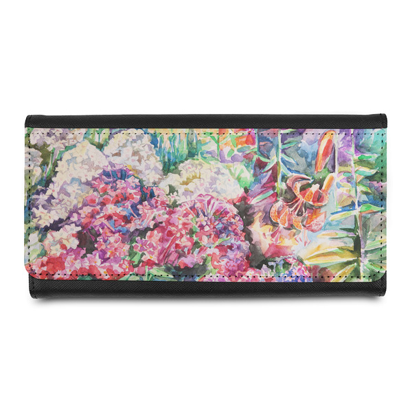 Custom Watercolor Floral Leatherette Ladies Wallet
