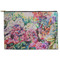 Watercolor Floral Zipper Pouch Large (Front)