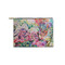 Watercolor Floral Zipper Pouch Small (Front)