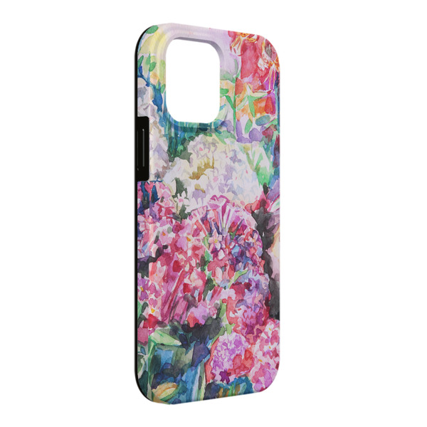 Custom Watercolor Floral iPhone Case - Rubber Lined - iPhone 13 Pro Max