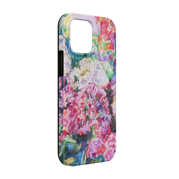Custom Watercolor Floral iPhone Case - Rubber Lined - iPhone 13 Pro