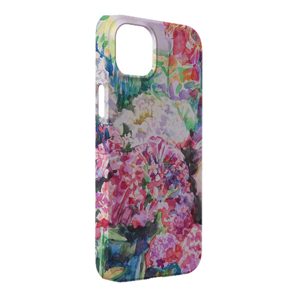 Custom Watercolor Floral iPhone Case - Plastic - iPhone 14 Plus