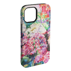 Watercolor Floral iPhone Case - Rubber Lined - iPhone 15 Plus