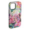Watercolor Floral iPhone 15 Plus Tough Case - Angle