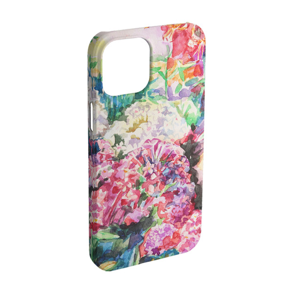 Custom Watercolor Floral iPhone Case - Plastic - iPhone 15 Pro