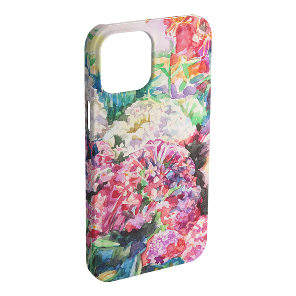 Custom Watercolor Floral iPhone Case - Plastic - iPhone 15 Pro Max
