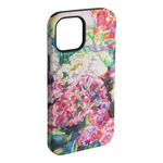 Watercolor Floral iPhone Case - Rubber Lined