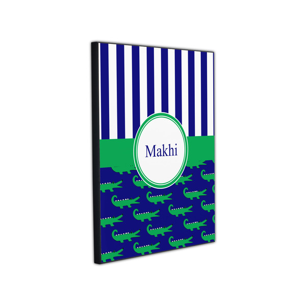 Alligators & Stripes 11x14 Wood Print - Angle View