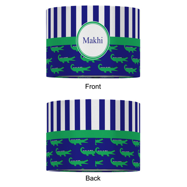 Alligators & Stripes 12" Drum Lampshade - APPROVAL (Fabric)