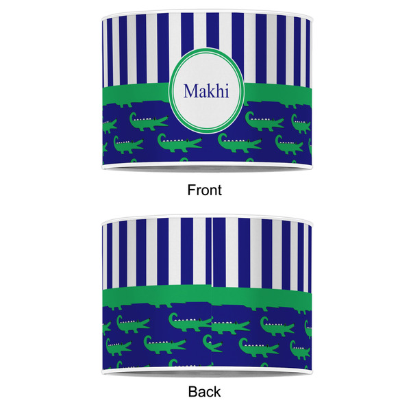 Alligators & Stripes 12" Drum Lampshade - APPROVAL (Poly Film)