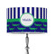 Alligators & Stripes 12" Drum Lamp Shade - Poly-film (Personalized)