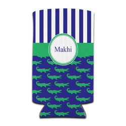 Alligators & Stripes Can Cooler (tall 12 oz) (Personalized)