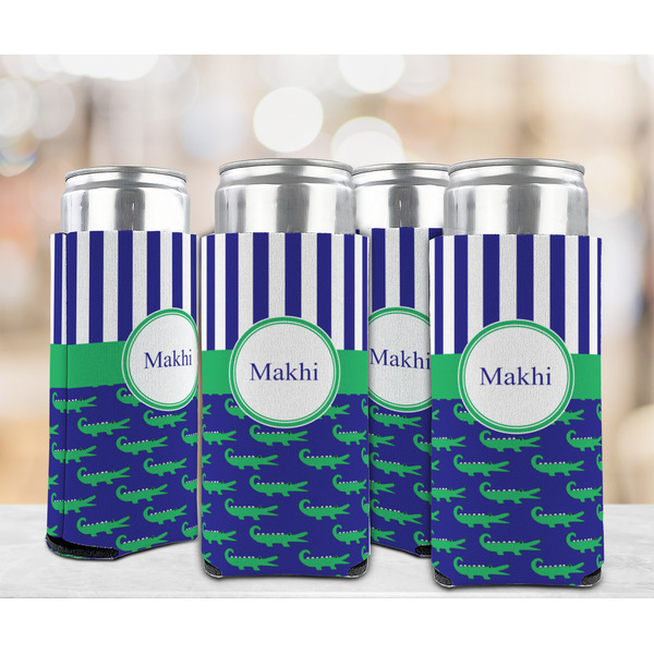 Alligators & Stripes 12oz Tall Can Sleeve - Set of 4 - LIFESTYLE